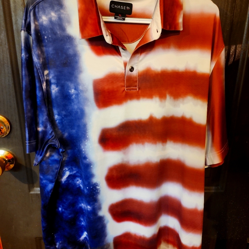 Chase red,white, and blue shirt XL